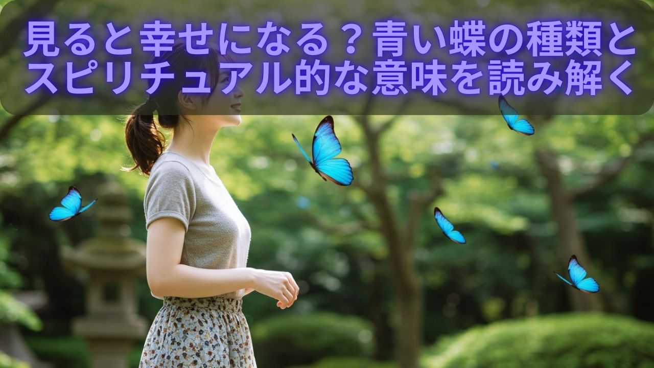 青いアゲハ蝶のスピリチュアルな意味と幸運の前兆｜奇跡の転機を徹底解剖
